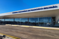 A nova rodoviária de Francisco Beltrão, no Sudoeste do Paraná, começou a funcionar oficialmente no último domingo (28).  Foto: Gelson Corazza/Prefeitura de Francisco Beltrão