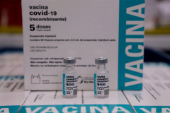 O Paraná recebe nesta segunda-feira (03) mais 391.500 doses  de vacinas da Covishield, da Universidade de Oxford/AstraZeneca/Fiocruz. - Curitiba, 02/05/2021   -  Foto: Ari Dias/Arquivo AEN