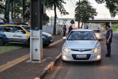 Barreiras Sanitárias em Foz do Iguaçu terão o apoio da Polícia Militar e Corpo de Bombeiros. Foto: Divulgação/Agência Municipal de Notícias de Foz do Iguaçu