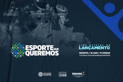 "O esporte que queremos" será lançado em LIVE nesta quarta-feira. Foto: Paraná Esporte