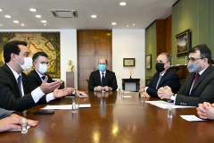 Governador apresenta participação do Paraná na Expo Dubai para ministro das Relações Exteriores   foto: Arthur Max/MRE