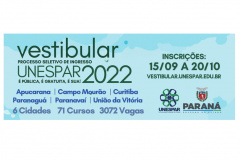 Unespar abre inscrições para o Vestibular 2022 a partir do dia 15 de setembro  -  Foto/Arte: UNESPAR