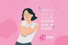 3ª edição do Paraná Rosa reforça a importância da prevenção e cuidados com a saúde da mulher  -  Curitiba, 01/10/2021  -  Foto/Arte: SESA