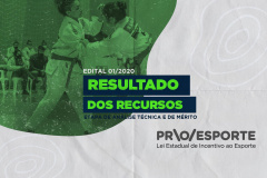 PROESPORTE publica resultado de recursos da etapa de Análise Técnica e de Mérito do Edital 01/2020