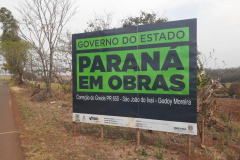Obra de correção de greide de pontos de alagamentos da rodovia PR-650 entre Godoy Moreira e São João do Ivaí  -  Curitiba, 08/10/2021  -  Foto: DER
