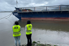 DER está fiscalizando o serviço do ferry boat de Guaratuba no feriado de 12 de
outubro. Foto:DER