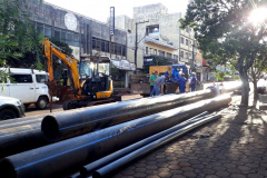 Obras da Sanepar no centro de Toledo serão concluídas no fim do mês - Curitiba, 03/11/2021 - Foto: Sanepar