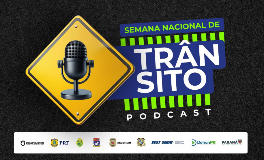 Detran-PR lança série de podcast para conscientizar durante a Semana Nacional de Trânsito